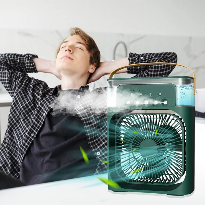 Brisa Fresh 5 en 1 – Ventilador, Humidificador y Difusor Portátil